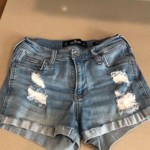 Girls hollister jean shorts